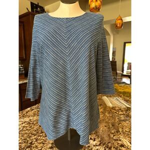 J. Jill Pure Jill Indigo Tunic NWOT Size L